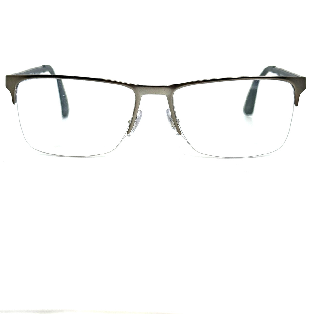 RAY-BAN RB 6335 2855 Silver Eyeglasses Frames Half rim 56-17-145 H18654